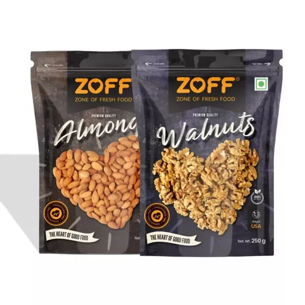 Zoff Premium Almonds & Walnuts Combo - combo
