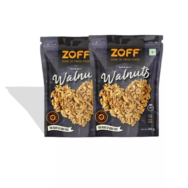 Zoff Premium Walnuts - 250 gm - Pack of 2